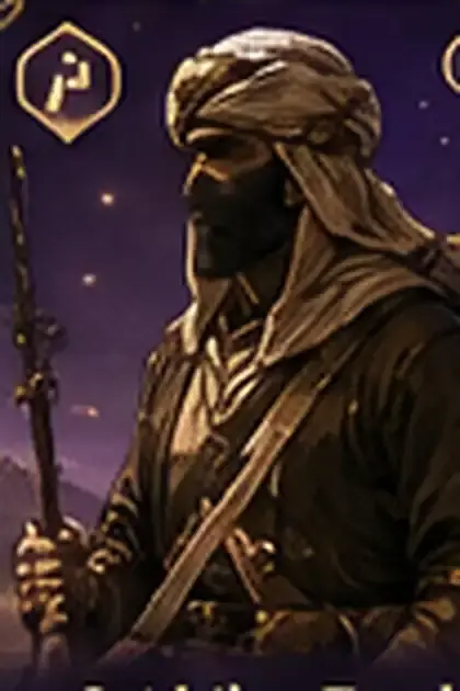 Ilustrasi faceless al-Bara ibn Malik al-Ansari