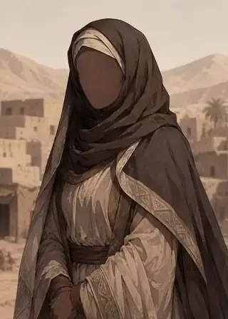 Ilustrasi faceless al-Khansa Tumadir bint Amr