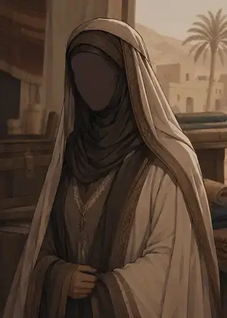 Ilustrasi faceless al-Rubayyi' bint Mu'awwidh