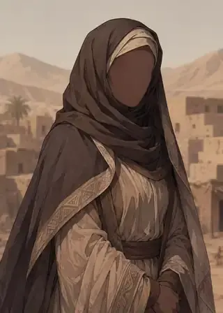 Ilustrasi faceless Khawlah bint Hakim
