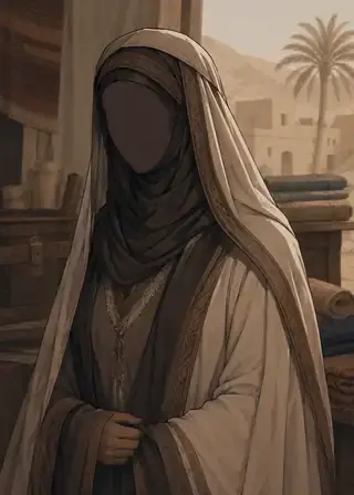 Ilustrasi faceless Khawlah bint Tha'labah