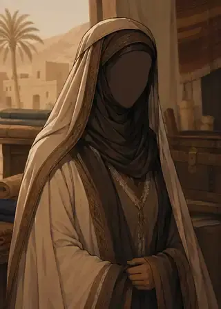 Ilustrasi faceless Safiyyah bint Huyayy