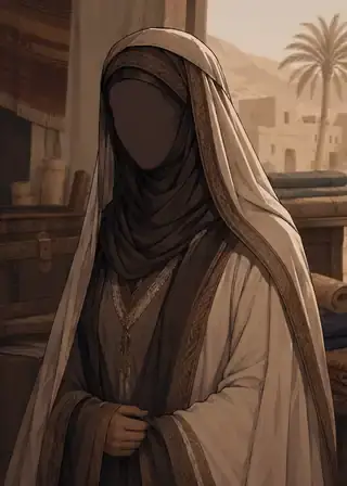 Ilustrasi faceless Zaynab bint Muhammad